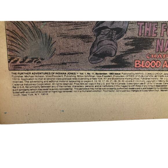 Vintage The Futher Adventures Of Indiana Jones Comic Books Issues 11 12 1983 - Picture 7 of 11